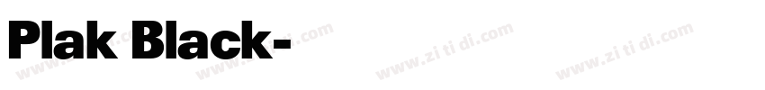 Plak Black字体转换 Plak Black字体转换